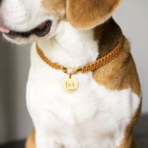 AirTa pet collar custom dog lettering dog tag anti-lost identity tag handmade cat necklace jewelry