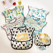 Bumkins bib baby feeding food waterproof food rice bag childrens saliva bag baby supplementary food super soft bib