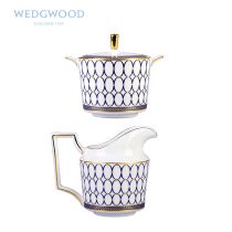 British Wedgwood Gold Powder Renaissance Gold Bone China Afternoon Tea set Sugar Cylinder Milk Cylinder
