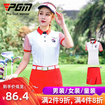 PGM new golf clothing womens clothing set summer short sleeve womens culottes sports uniform