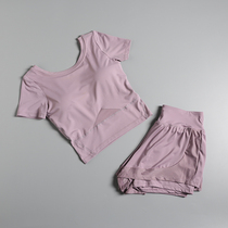 Yoga Suit Womens Summer Fashion Net Red Pops Tight Running Sexy Display Slim Speed Dry Gym Sports Running
