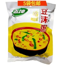 Henan specialty bean foam porridge instant porridge convenient breakfast Zhikun bean foam 300g 4 packs of powder make 8 bowls