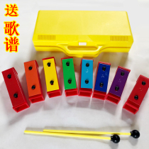 Orff early education teaching aids super quasi-tone percussion professional big eight tone brick tone block aluminum plate piano carillon