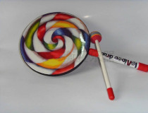 Young teaches puzzle toy Olve instrument 6 inch stick candy hand drummer drum beat drum toy