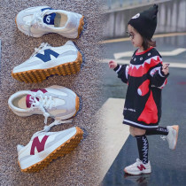 Children's Forrest Gump shoes 2021 plus velvet new girls shoes small waist tide brand boys dad sneakers in autumn and winter