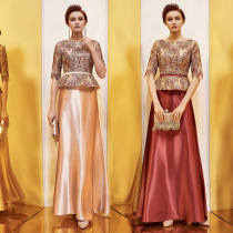 Wedding mother Wedding dress dress Noble young hi mother-in-law wedding dress Mother-in-law wedding daughter wedding toast dress