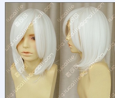 taobao agent Dog walking high -temperature silk pure white msncleric dragon valley whiteization cos wig