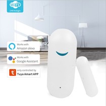 Tuya wifi smart door magnetic door and window sensor remote home burglar alarm tuya APP linkage switch