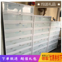 Outdoor waterproof sunscreen aluminum alloy shoe cabinet Simple stainless steel shoe cabinet balcony outdoor large-capacity household shoe cabinet