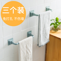 3 toilet towel rack-free suction cup toilet single rod hanging towel bar bath towel bathroom shelf