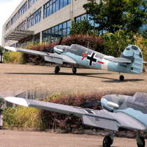 Dingxiang Delome Dynam BF109 v2 wingspan 1270mm World War II like real machine remote control fixed wing with flaps