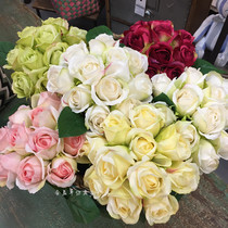 High-end simulation hand-tied rose silk flower wedding home decoration flower ornaments living room floral wedding arrangement flowers