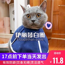 Pet Elizabeth circle cat medical non-woven soft summer anti-lick anti-scratch cap breathable sterilization after Collar