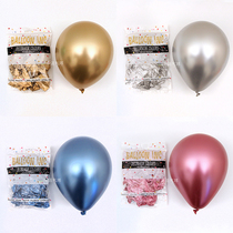 12 inch thick Hyatt Chrome balloon heavy metal gold silver Red Blue Purple Wedding room birthday party mall layout