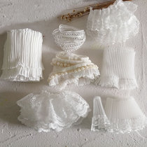 Lace accessories handmade diy mesh clothes doll curtains clothing folds decorative fabric skirt hem