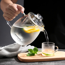 Home Glass Water Bottle Large Capacity High Face Value Cold Kettle Water High Temperature Resistant Day Style Cool Open Water Cup Cold Bubble Teapot