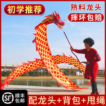 Dance Dragon Square Fitness Thrower Dragon Dance Dragon Ribbon Throw Colorful Dragon Color Bar Beginner Adults Middle Aged Juggling Cloisonne