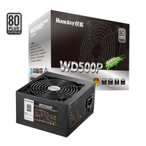 Hangjia power supply WD500P platinum 500W computer desktop power silent game full voltage support long back line