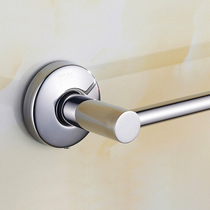 Bathroom hanging towel rack non-perforated stainless steel toilet kitchen towel bar single rod wall hanging rack hanging rack