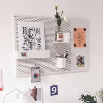 Punch-free hole board ins Wind minimalist wave package wall shelf not silent Collection House Nordic simple wall hanging