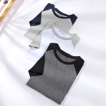 Modal pajamas mens thin short-sleeved large loose casual top T-shirts can be worn outside the summer mens loungewear