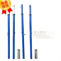 Volleyball column hand lifting buried pai qiu jia steel ball game site standard plug to the gas volleyball badminton net Post
