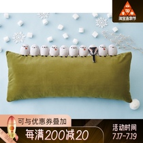 Japanese genuine huddled in a row sleeping tits long pillow Fenrich dream bird department sofa bed head New home gift