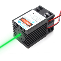 oxlasers 520nm high power 1W 1000mW green laser module with fan can long bright green laser light laser bird driver 12V