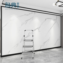 Marble Bamboo Wood Fiber Integrated Wall Panel TV Background Wall Custom Quick Fit Light Lavish Wall Panel Seamless High Light