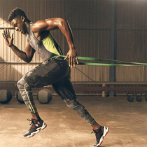 Fitness elastic resistance tension belt basketball training equipment rubber burst strength stretch belt men and women pull up