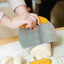 Tree can stainless steel section knife not stained with surface squeegee baking diy bread oil strip snowflake ghee special face knife 430