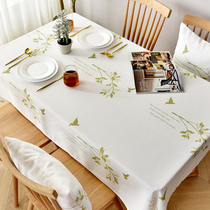tpu tasteless Nordic ins wind tablecloth Waterproof and oil-proof wash-in table tablecloth Plastic coffee table pad Fabric student book