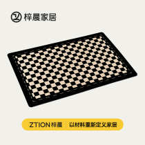 Chessboard Lattice Bathroom Graphene Ground Mat Toilet Doorway Soft Silicon Algae Mud Suction Speed Dry Anti-Slip Footbed Toilet
