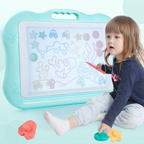Childrens drawing board magnetic color graffiti board set magnetic writing board children Children Baby 1-3 years old 2 Early education