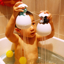 Children spray water ducklings yellow ducks penguin eggs children babies bathing water toys for bathing in the bathroom