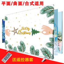 Simple TV Hood dust cover cover hanging desktop 55 inch 65 inch LCD TV new Chinese style dust cover cloth
