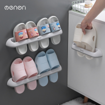 Bathroom Slipper rack wall-mounted toilet shoes storage artifact toilet non-perforated shoe rack toilet rack