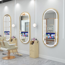 Barber shop single-sided double-sided mirror with lights