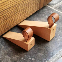 Door stop solid wood raised creative door stop door stopper door stopper door artifact large door wedge