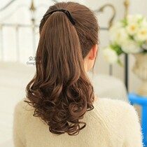Wig ponytail female long curly hair braid simulation hair tied large wave wig temperament short pear flower fake ponytail