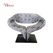 Designer Wagi Ji Feng sofa chair glass fiber reinforced plastic ribbon modern office sales department meeting reception chair Space Chair