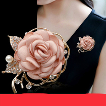 Japanese and Korean fashion flower brooch temperament bright corsage sweater buckle coat sweater collar buckle female silk towel buckle accessories
