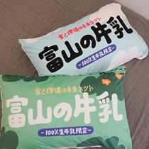  (Toyama Store)A pair of soft green small fresh milk suede pillowcases
