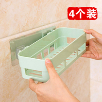 Punch-free wall rack toilet toilet bathroom kitchen storage rack wall-mounted wall storage