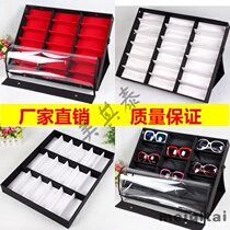 18-cell glasses storage box Multi-cell glasses display box Counter sunglasses display shelf Sunglasses display props