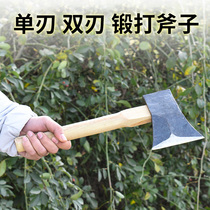 Axe Woodworking axe Kaishan axe Tomahawk Chopping wood Outdoor double single blade chopping wood Household chopping wood All steel Fine steel Pure steel