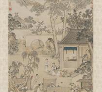 Qing Yu Province A Autumn Flower Picture ultra-high-definition electronic picture decoration spray identification copy Chinese painting material