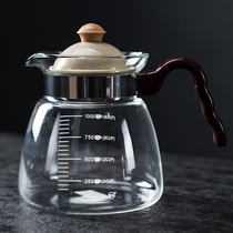 Elegant Wind Straight Fire Pot Large Capacity High Temperature Resistant Glass Teapot Home Cool Kettle Burning Kettle Gas Stove Can Burn Kettle