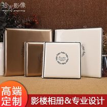 Album production wedding photos Couple commemorative album Wedding photos photo book custom high-end photo studio leather square 15 inch