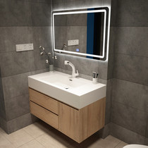  Bathroom room cabinet combination sink basin Bathroom sink sink Rock plate integrated basin Ceramic modern simplicity